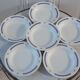 Set of 6 hollow plates Lustucru 80s