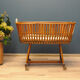 Bamboo basket on wheels