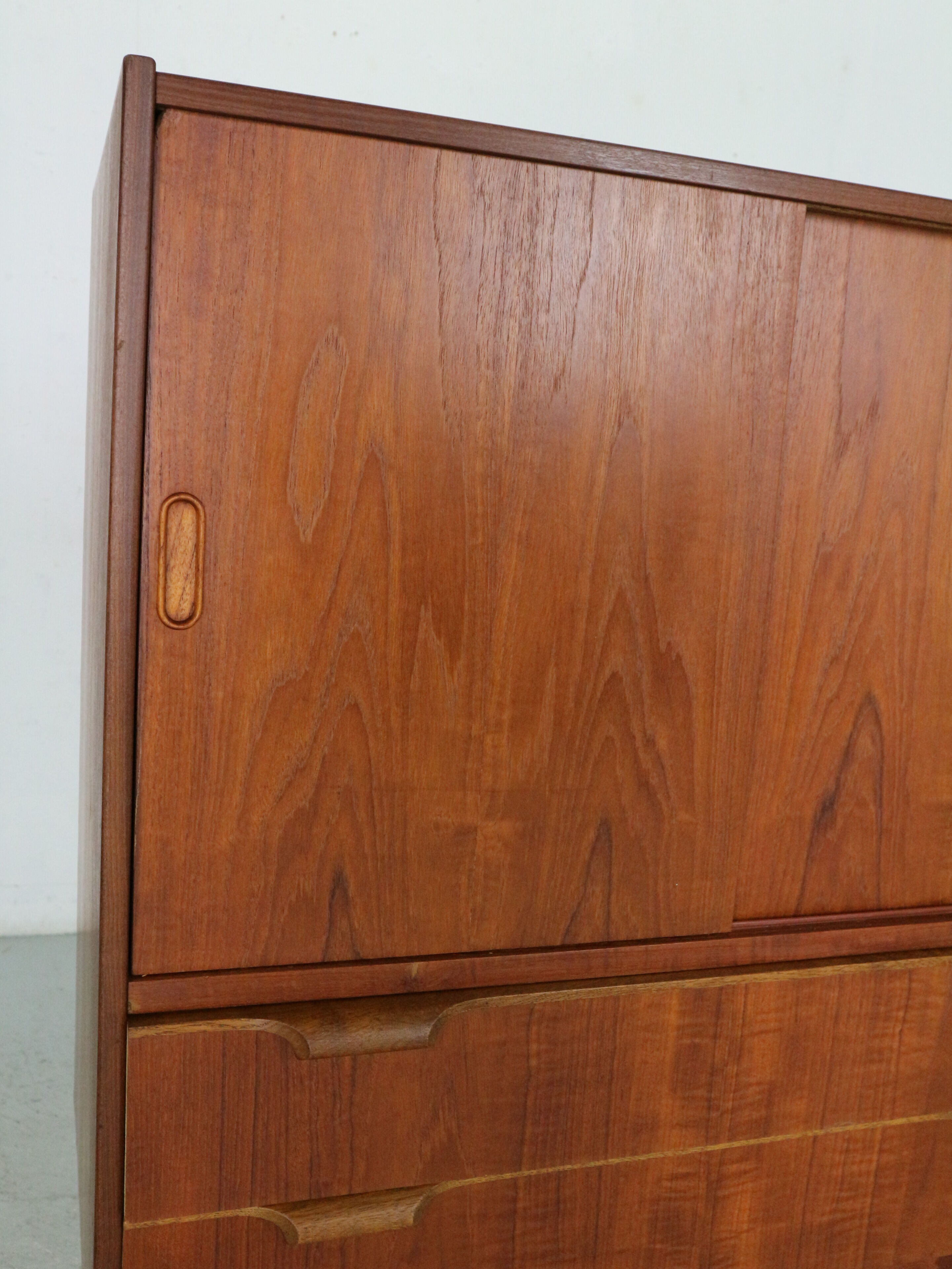 Mid- century modern  teak bookcase, cabinet, 1960 Denmark