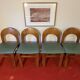 Set of 4 Arcadia dining chairs by Caraceni for Tagliabue.