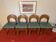 Set of 4 Arcadia dining chairs by Caraceni for Tagliabue.