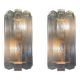 Monumental Italian Wall Lamps attributed to Venini, Italy, 1970s, Set of 2