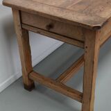 Antique elm 19th century french rustic farmhouse dining table