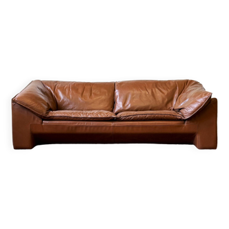Canapé en cuir, design jj eilersen, danemark années 1970, vintage, mid-c moderne