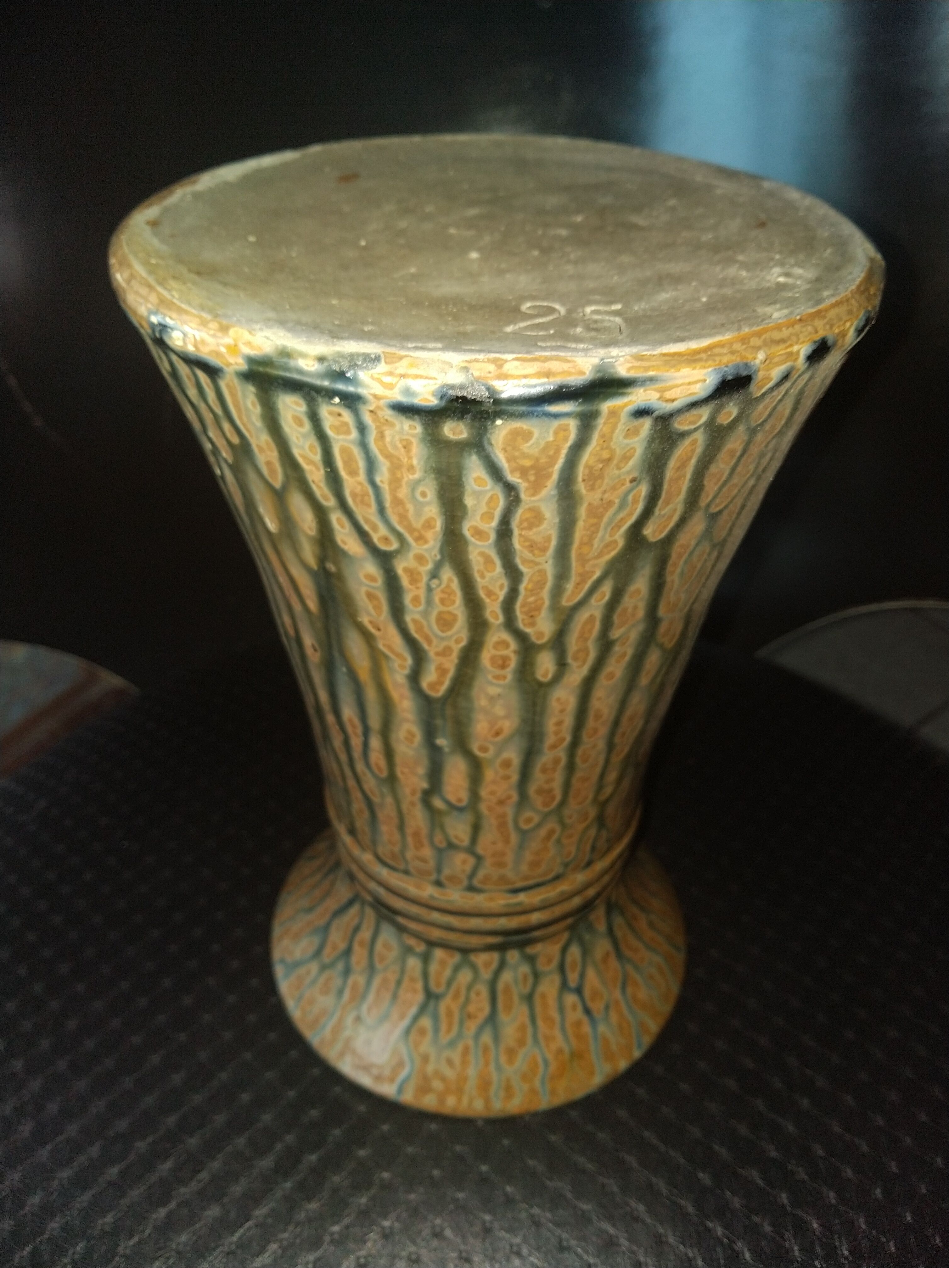 High-fire glazed stoneware vase, 1930/50