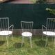 Lot of  3 metal garden chairs