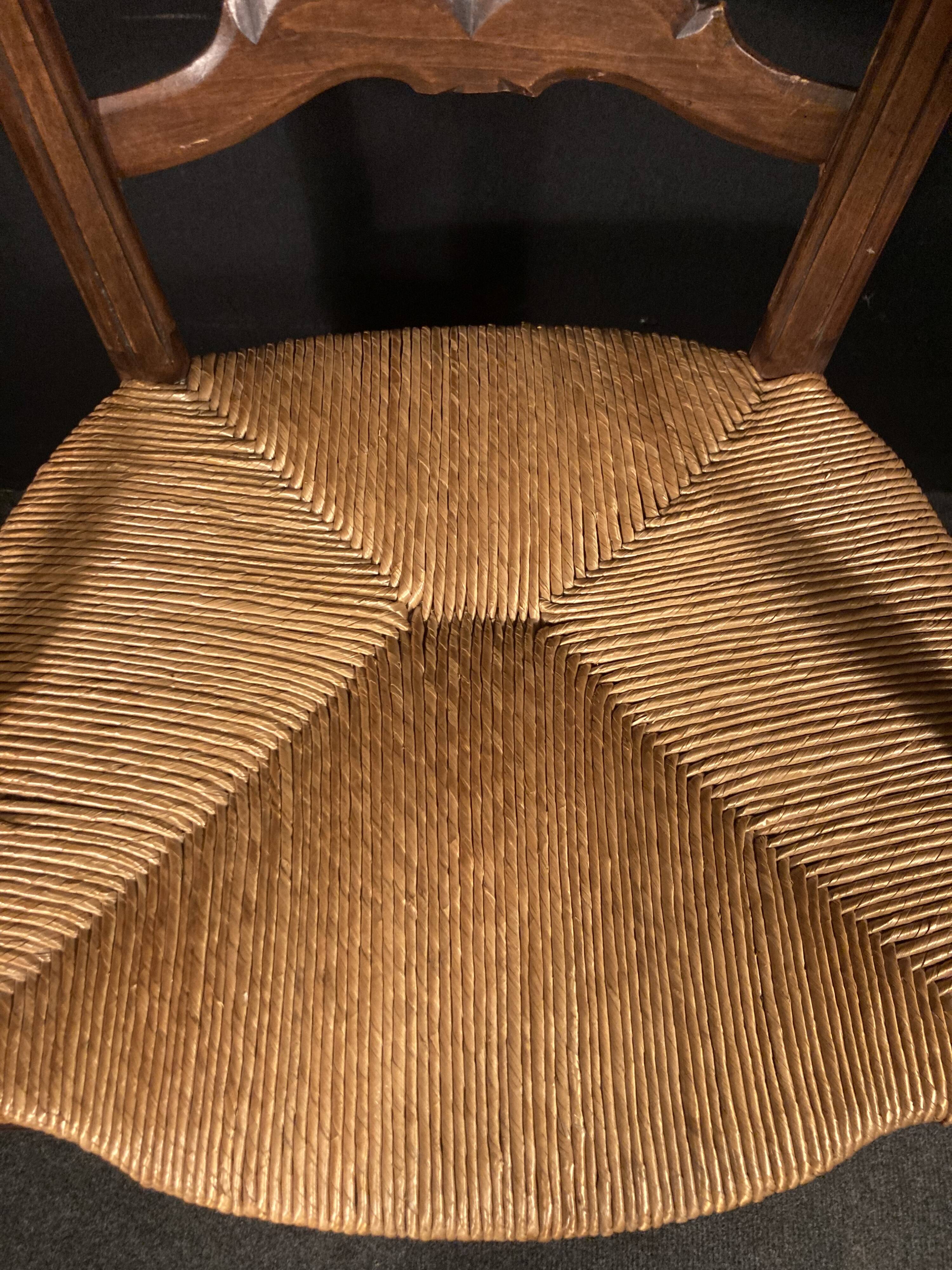 Straw armchair