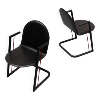 Ensemble de chaises de salle à manger postmodernes néerlandaises