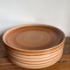6 assiettes plates en grès