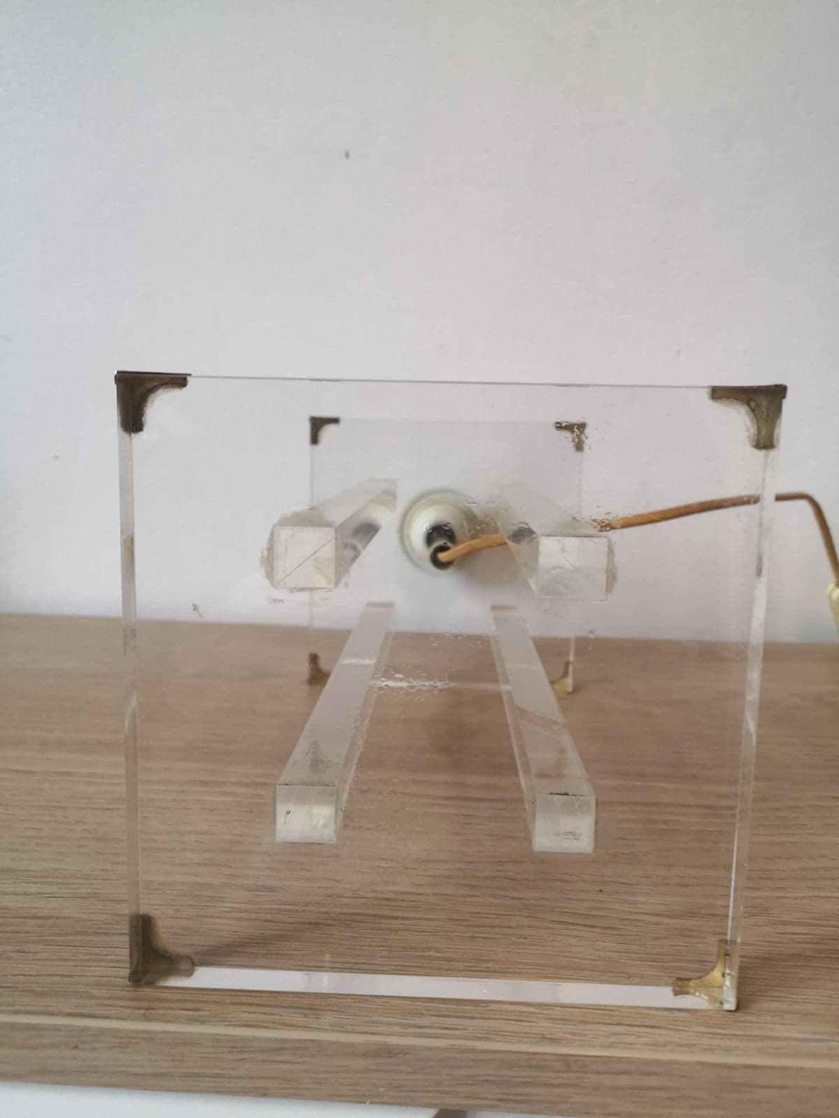 Plexiglas lamp by David Lange- circa 1970s