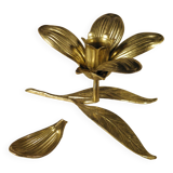 Brass "flower" candle holder - ashtray