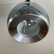 Doria metal and bluish glass hanging lamp