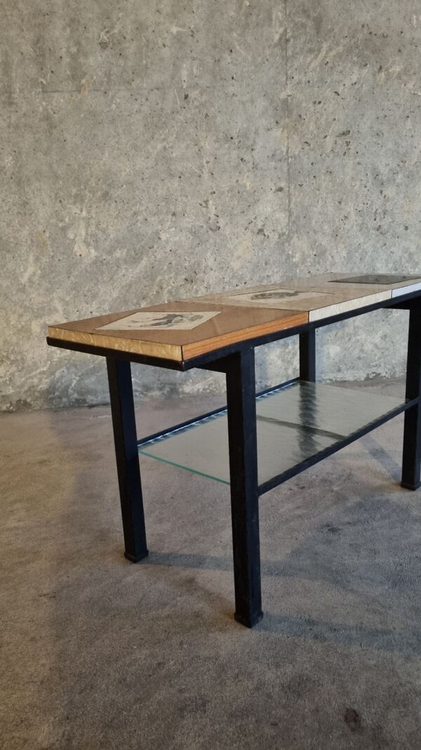 Table basse vintage carreaux