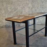 Vintage coffee table with tiles