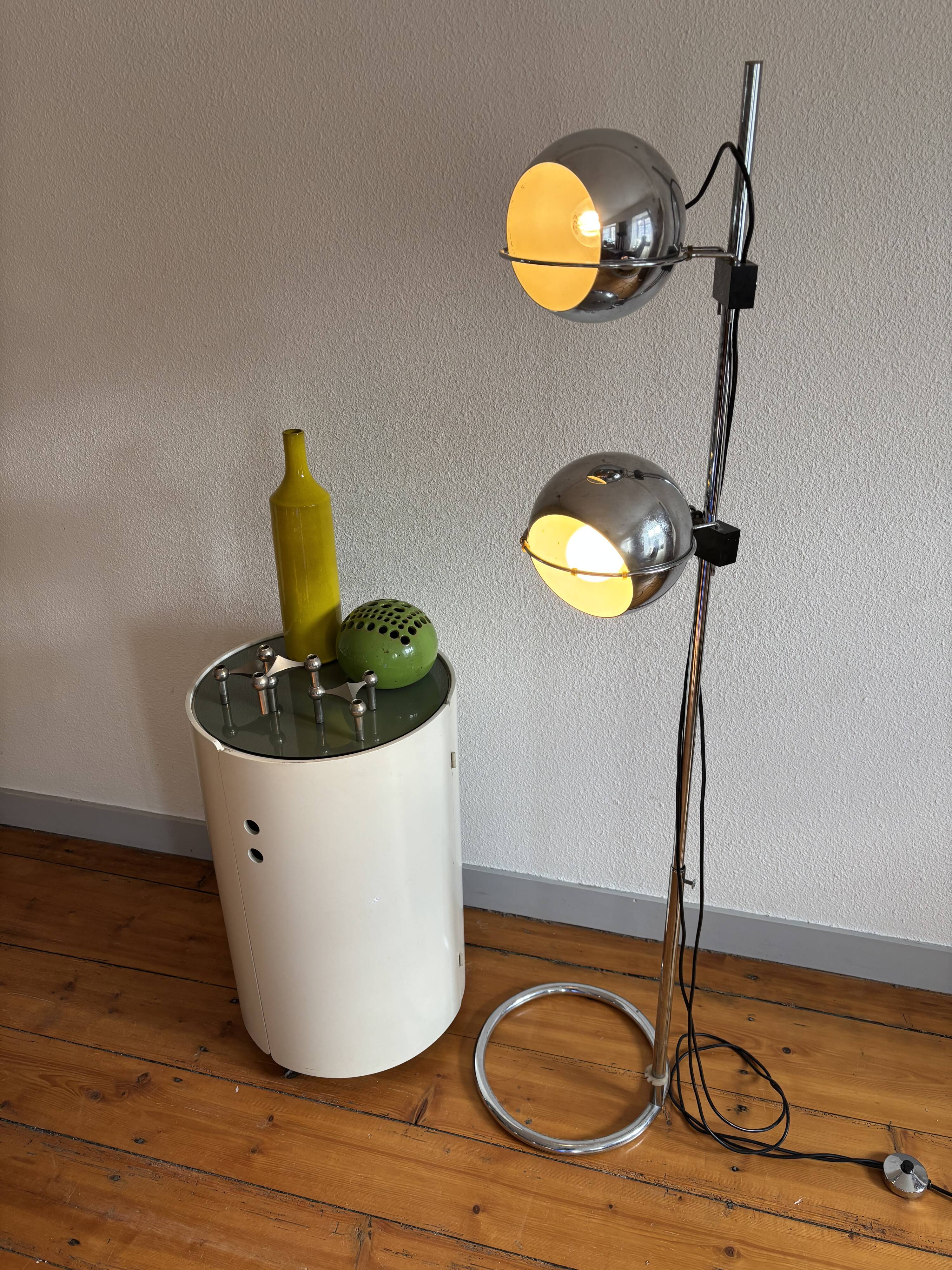 Eyeball Floor Lamp Goffredo Reggiani 1970 Space Age
