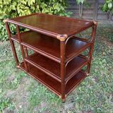 Bamboo and wicker shelf