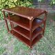 Bamboo and wicker shelf