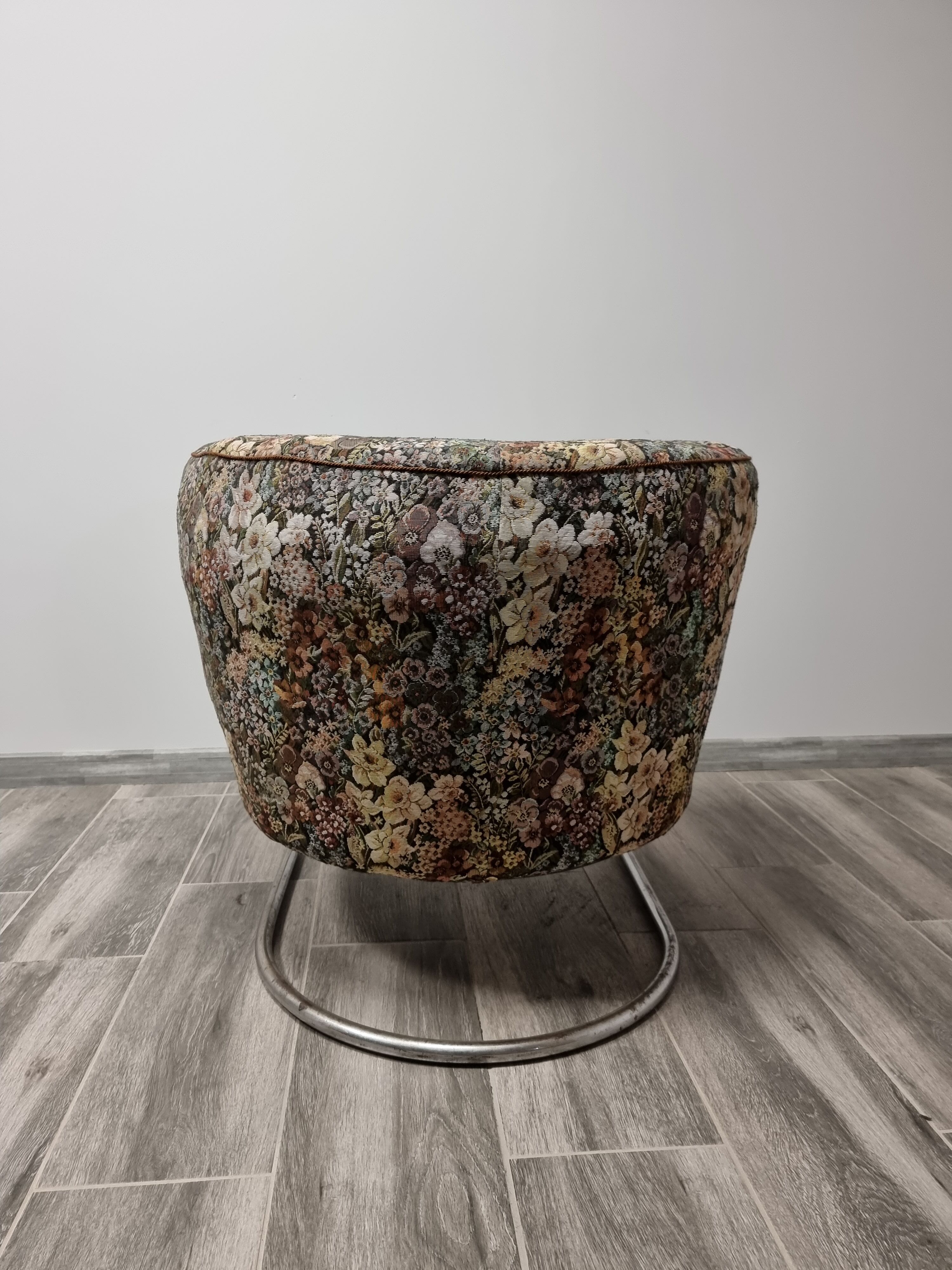 Chromed armchair by Jindrich Halabala