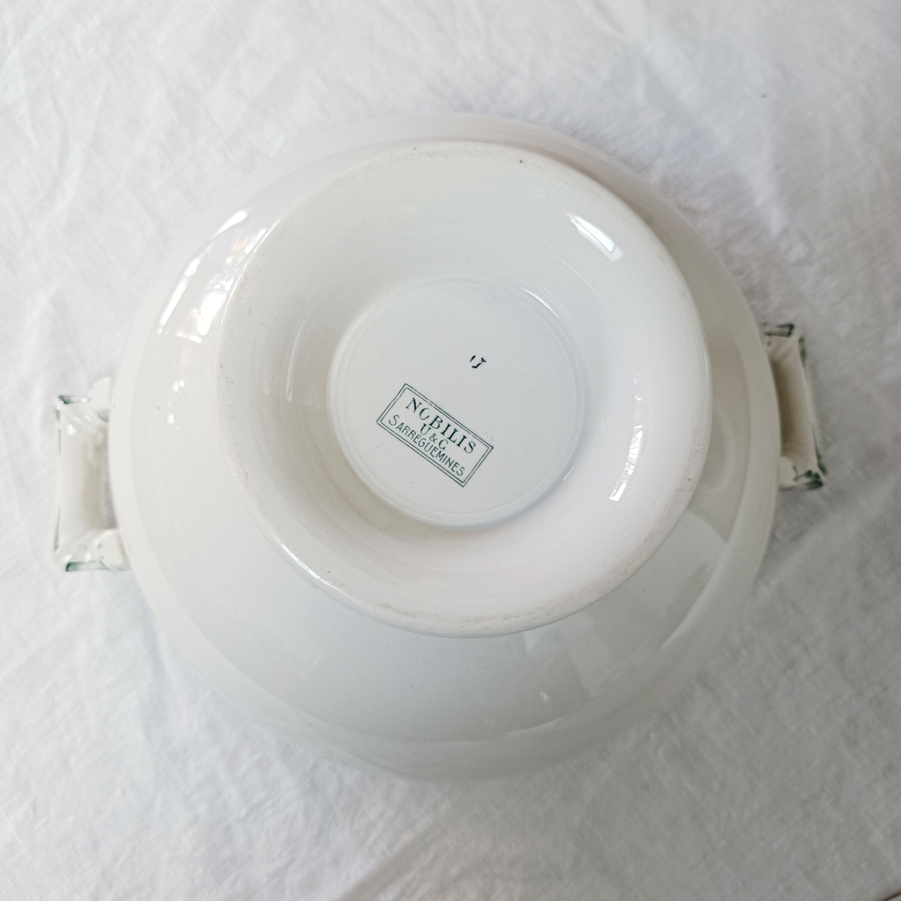 Sarreguemines U&C Iron Earth Soup Tureen, Nobilis