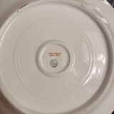 Large Plate 29 cm Salad Bowl Limoges Porcelain Blue Gold Betoule & Legrand