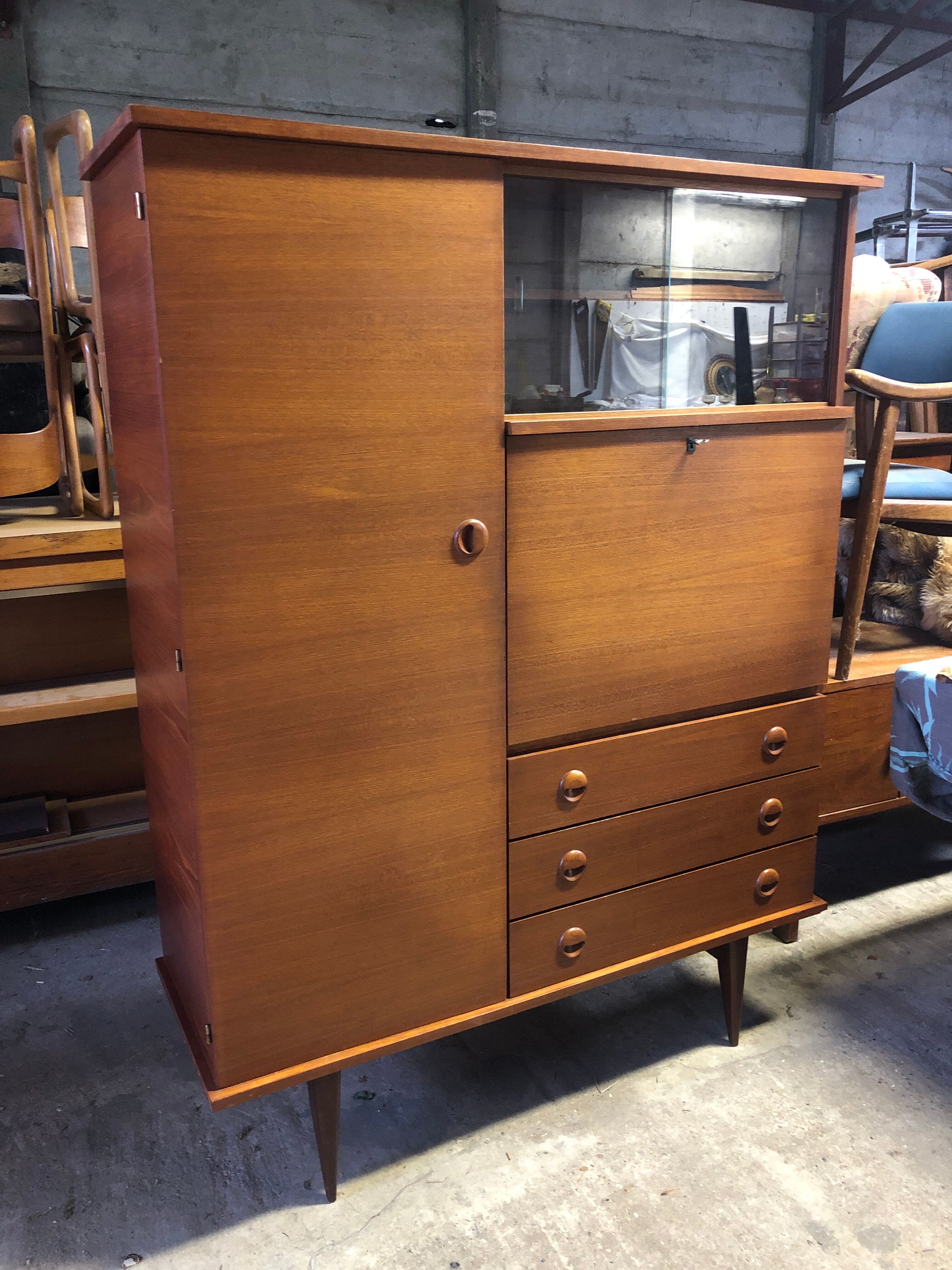 Vintage Scandinavian teak cabinet