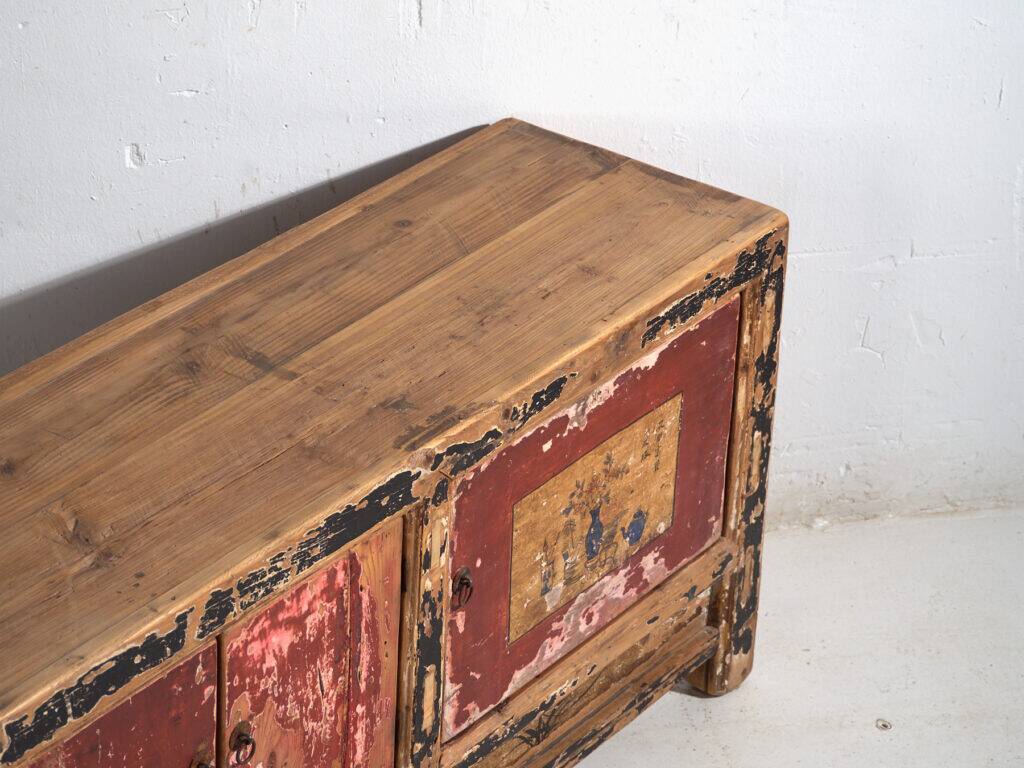 Antique buffet painted in pine wood – Shanxi, circa 1930