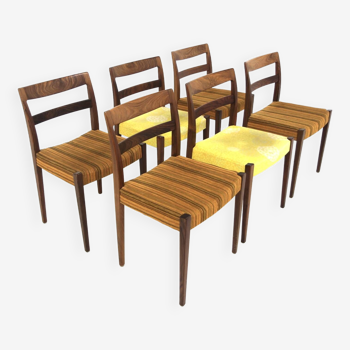 Set of 6 "Garmi" rosewood chairs, Troeds, Sweden, 1960