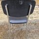 Vintage office chair in black skai