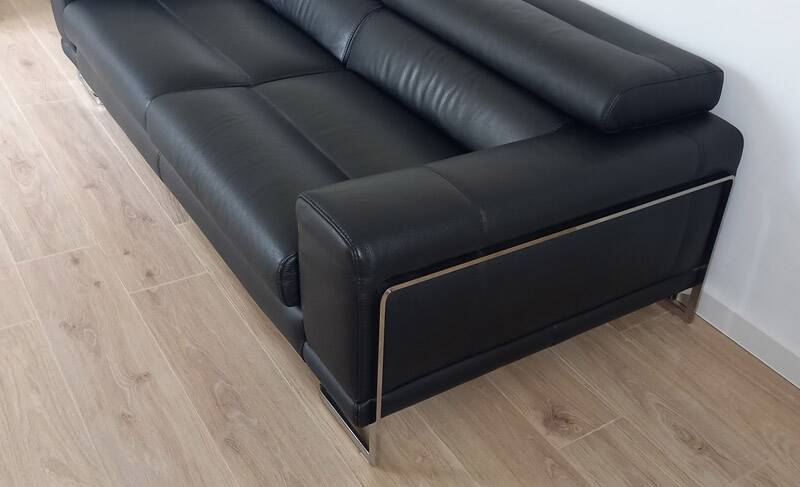 3-seater leather sofa Roche Bobois