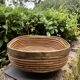 Large wicker and brass basket by Gabriella Crespi from the 1960s.