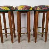 3 art deco bar stools
