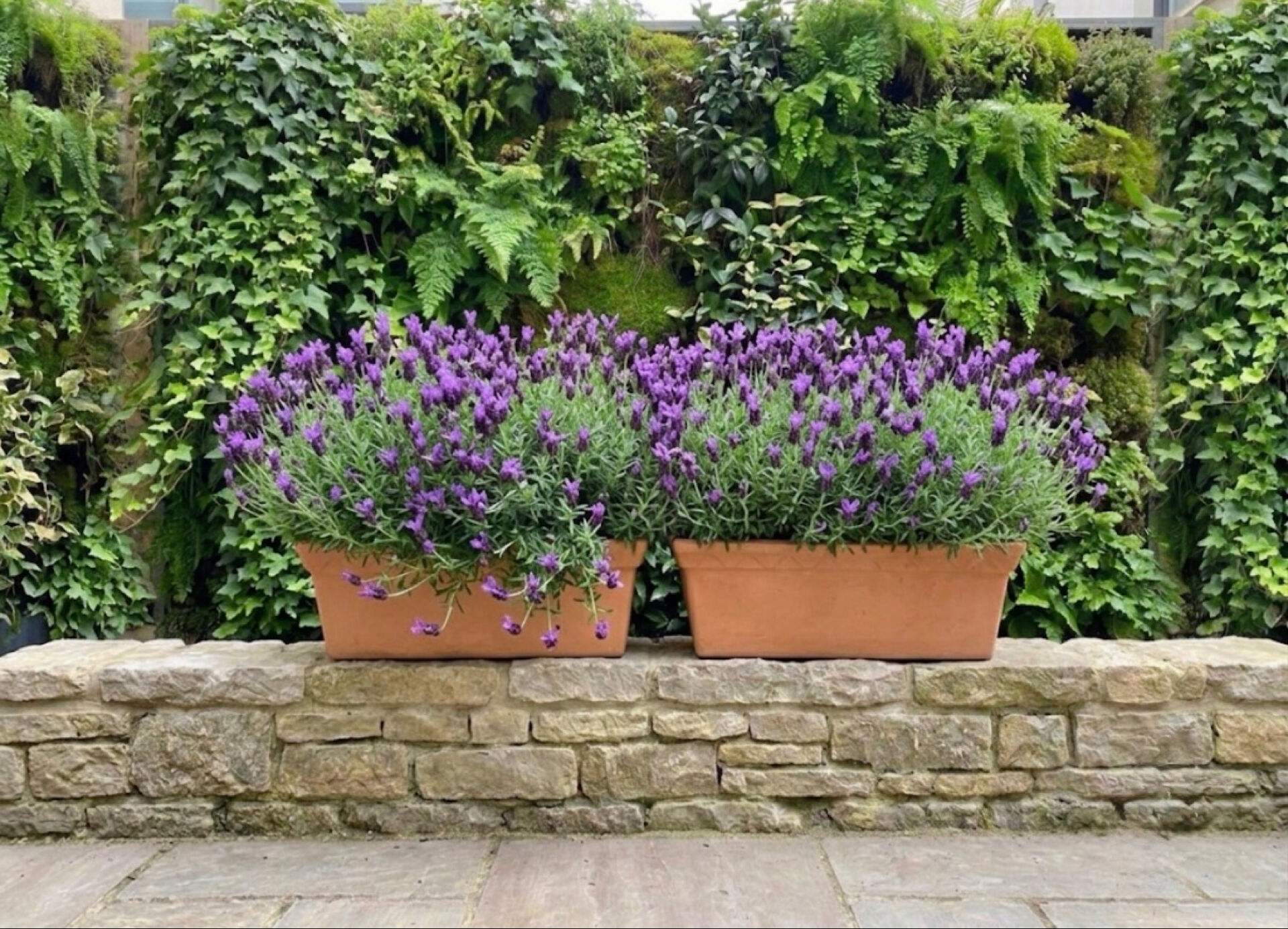 Pair of glazed ceramic planters SILMA Italy - 1970s