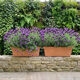 Pair of glazed ceramic planters SILMA Italy - 1970s