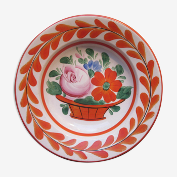 Plate Flower Basket, Wilhelmsburg Pottery (Lower Austria) 1893