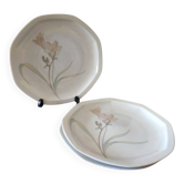 Set of 3 octagonal flat plates Lourioux