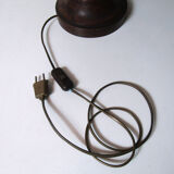 Wood lamp turned offal during pompoms