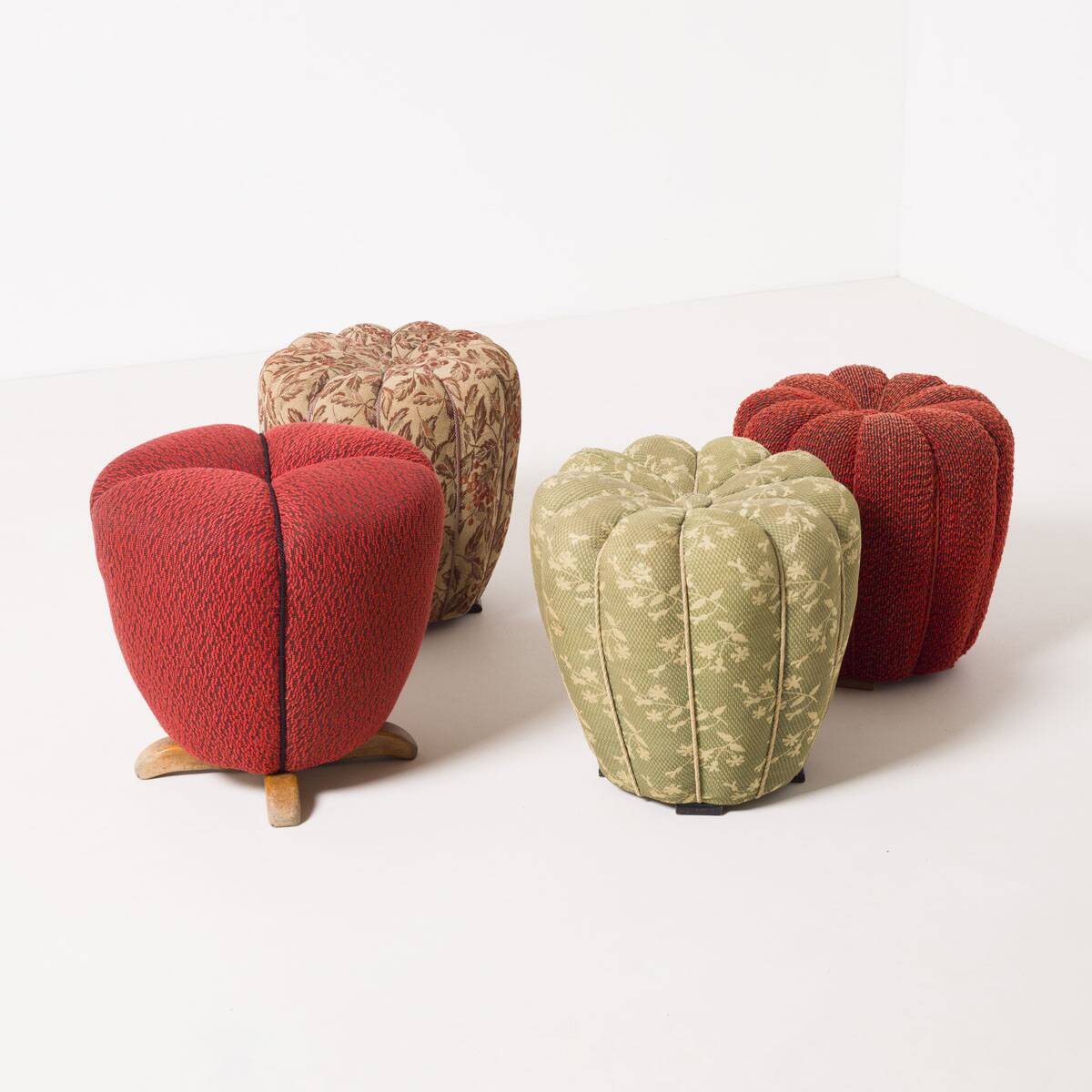 Tulip Tabouret or Footstool by Jindřich Halabala, 1950s