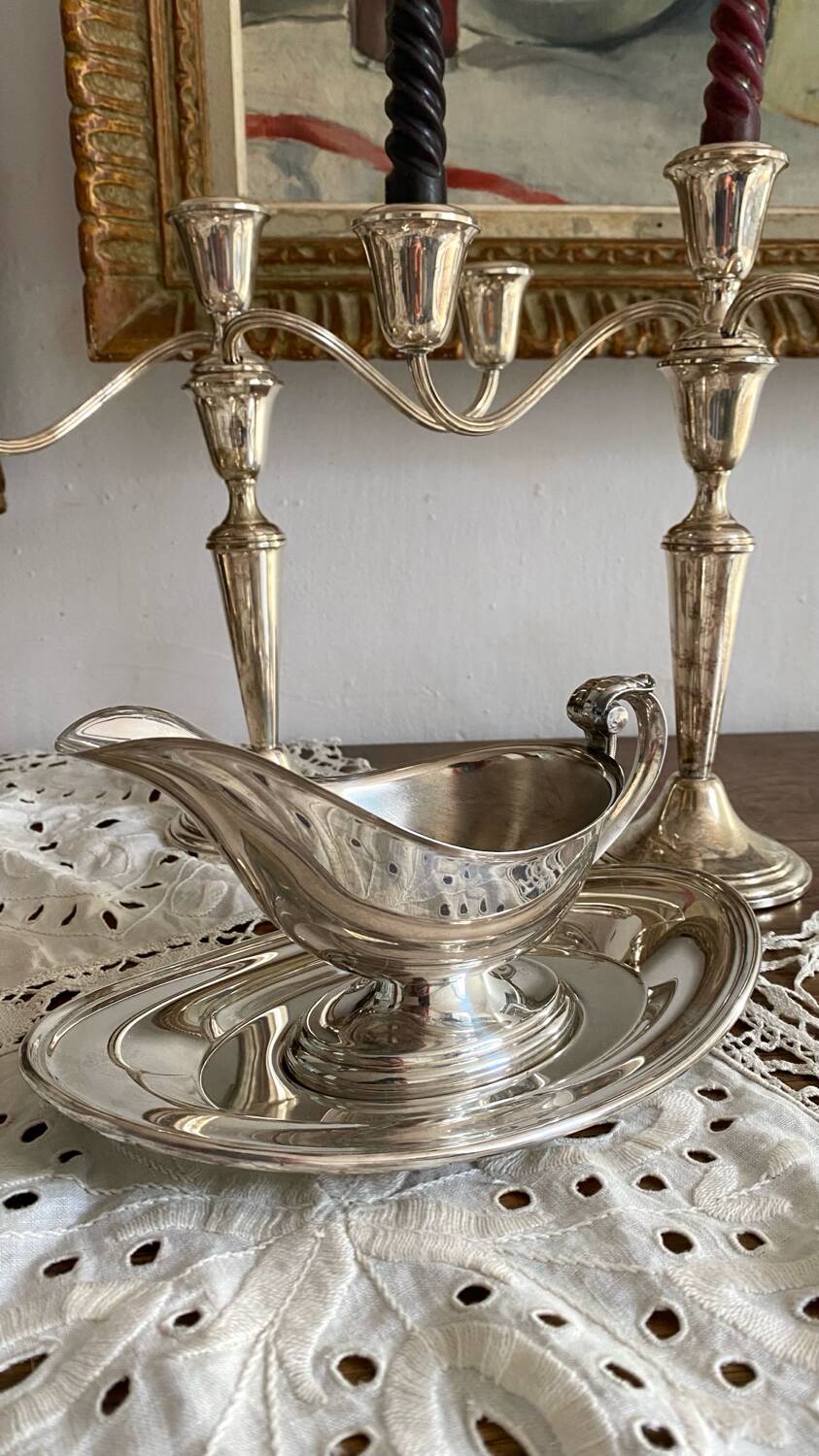 Sheffield Silver Gravy Boat