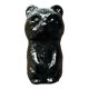 Vintage Bohemian glass bear paper press