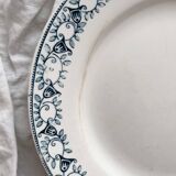3 assiettes plates en terre de fer « Jenny » Saint Amand