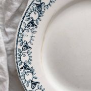 3 flat ironstone plates “Jenny” Saint Amand