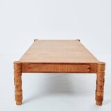 Large modernist curly ash coffee table by Pier Luigi Colli 1950