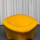 Set of 3 Space Age armchairs in the style of Pierre Paulin.