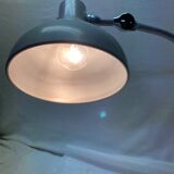 Industrial lamp in grey metal 60s