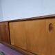 Walnut sideboard with sliding doors, 1950s, design Georg Satink