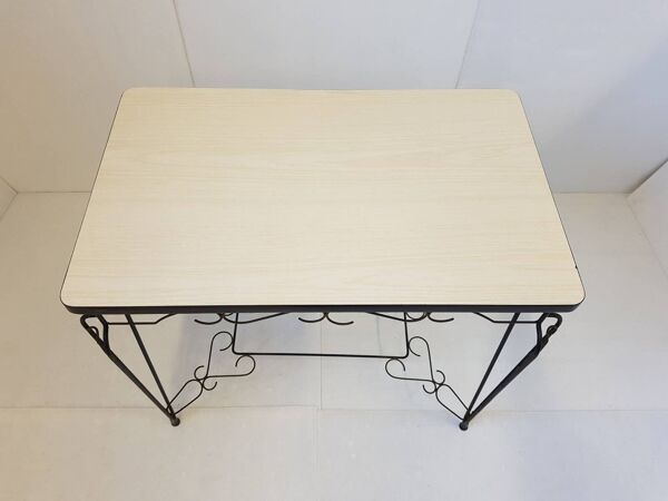 Table formica pique coeur trefle carreau 1950 vintage 50s rockabilly 50's
