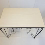 Formica table heart pattern clover check 1950 vintage 50s rockabilly 50's