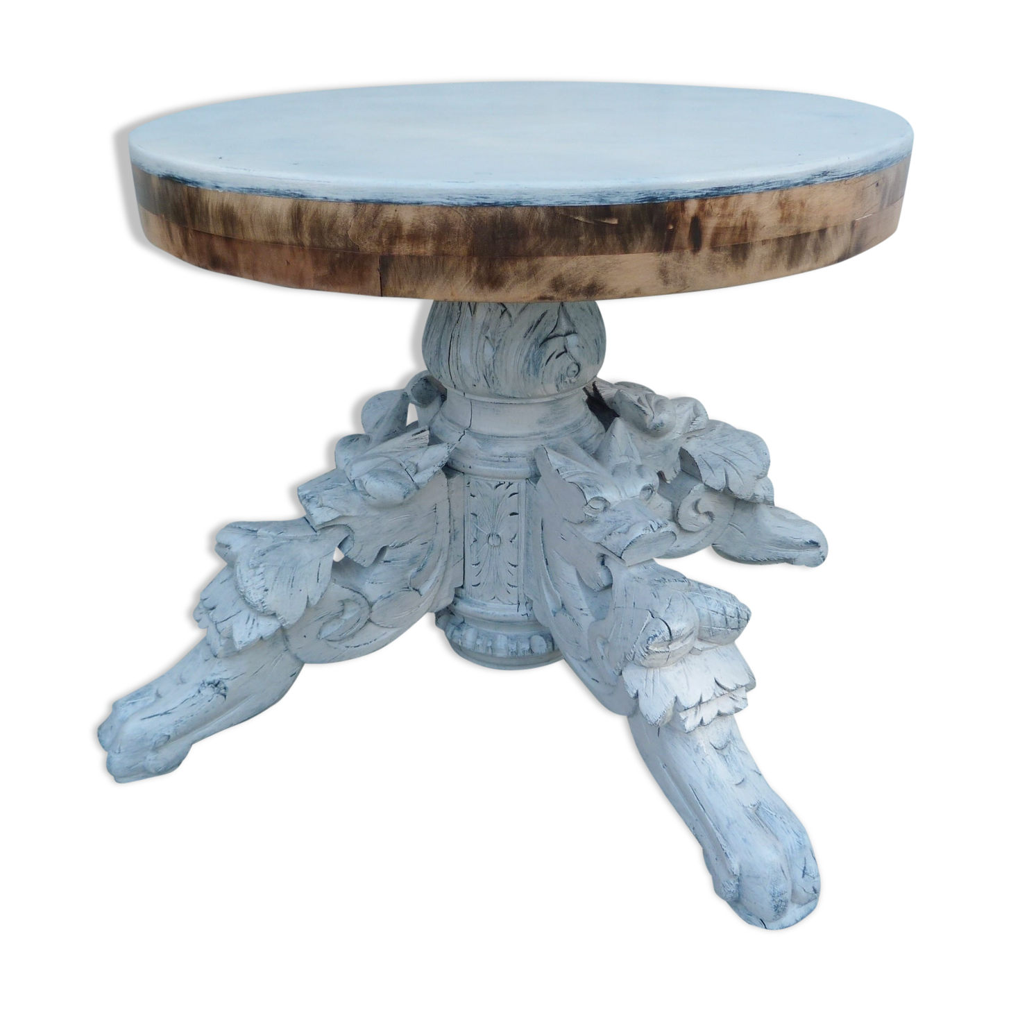 Patinated coffee table