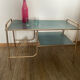 Table basse vintage range disques vyniles
