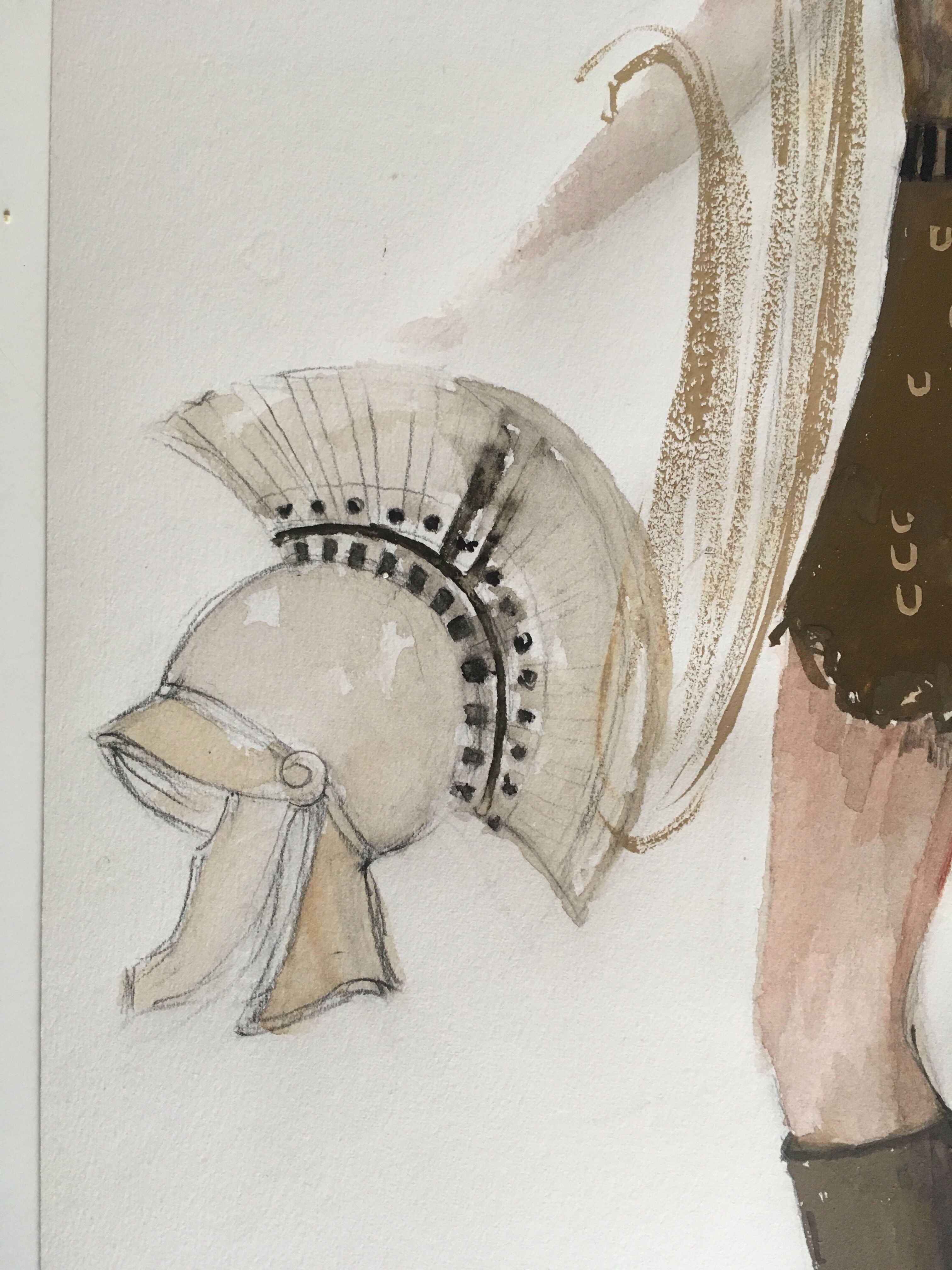 Costume sketch for Homer's Ulysses Odyssey Theatre 1990